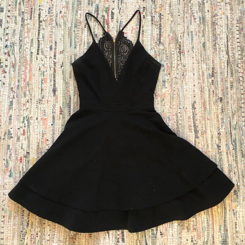 Black skater dress
